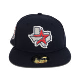 Navy Blue Houston Astros Gray Bottom 45th Anniversary Side Patch New Era 59Fifty Fitted