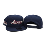 Light Navy Blue Houston Astros Gray Bottom Astrodome Side Patch New Era 9Fifty Snapback