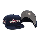 Light Navy Blue Houston Astros Gray Bottom Astrodome Side Patch New Era 9Fifty Snapback