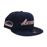 Light Navy Blue Houston Astros Gray Bottom Astrodome Side Patch New Era 9Fifty Snapback