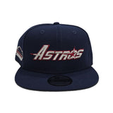 Light Navy Blue Houston Astros Gray Bottom Astrodome Side Patch New Era 9Fifty Snapback