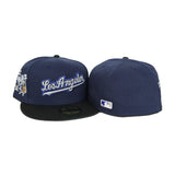 Light Navy Blue Los Angeles Dodgers Black Visor Green Bottom Shohei Ohtani Side Patch New Era 59Fifty Fitted