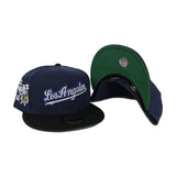 Light Navy Blue Los Angeles Dodgers Black Visor Green Bottom Shohei Ohtani Side Patch New Era 59Fifty Fitted