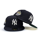 Navy Blue New York Yankees Green Bottom 1999 World Series Side Patch New Era 59Fifty Fitted