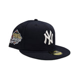 Navy Blue New York Yankees Green Bottom 1999 World Series Side Patch New Era 59Fifty Fitted