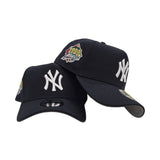 Navy Blue New York Yankees Curved Brim Gray Bottom 1999 World Series Side Patch New Era 9Forty Snapback