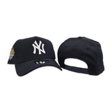 Navy Blue New York Yankees Curved Brim Gray Bottom 1999 World Series Side Patch New Era 9Forty Snapback