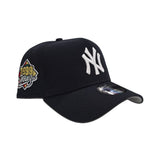 Navy Blue New York Yankees Curved Brim Gray Bottom 1999 World Series Side Patch New Era 9Forty Snapback