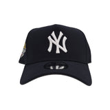 Navy Blue New York Yankees Curved Brim Gray Bottom 1999 World Series Side Patch New Era 9Forty Snapback