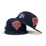 Navy Blue New York Knicks Gray Bottom 1946 Established Side Patch New Era 9Fifty Snapback