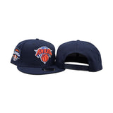 Navy Blue New York Knicks Gray Bottom 1946 Established Side Patch New Era 9Fifty Snapback