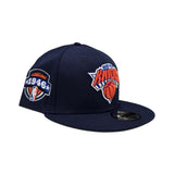 Navy Blue New York Knicks Gray Bottom 1946 Established Side Patch New Era 9Fifty Snapback