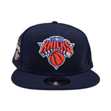 Navy Blue New York Knicks Gray Bottom 1946 Established Side Patch New Era 9Fifty Snapback