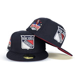 Navy Blue New York Rangers Red Bottom 1994 All Star Game Side Patch New Era 59Fifty Fitted