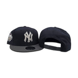 Navy Blue New York Yankees Dark Gray Visor Gray Bottom 1999 World Series Side Patch New Era 9Fifty Snapback