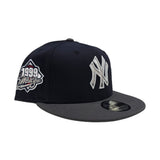 Navy Blue New York Yankees Dark Gray Visor Gray Bottom 1999 World Series Side Patch New Era 9Fifty Snapback