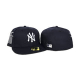 Navy Blue New York Yankees Gray Bottom 27X World Series Champions List Side Patch New Era 59Fifty Fitted