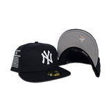 Navy Blue New York Yankees Gray Bottom 27X World Series Champions List Side Patch New Era 59Fifty Fitted