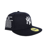 Navy Blue New York Yankees Gray Bottom 27X World Series Champions List Side Patch New Era 59Fifty Fitted