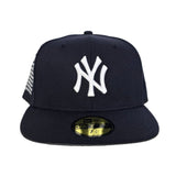 Navy Blue New York Yankees Gray Bottom 27X World Series Champions List Side Patch New Era 59Fifty Fitted