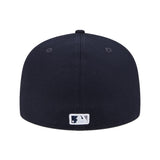 Navy Blue New York Yankees Gray Bottom Compound Side Patch New Era 59Fifty Fitted