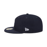 Navy Blue New York Yankees Gray Bottom Compound Side Patch New Era 59Fifty Fitted