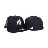 Navy Blue New York Yankees Green Bottom 27X World Series Champions List Side Patch New Era 59Fifty Fitted