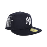 Navy Blue New York Yankees Green Bottom 27X World Series Champions List Side Patch New Era 59Fifty Fitted