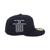 Navy Blue New York Yankees Green Bottom 27X World Series Champions List Side Patch New Era 59Fifty Fitted