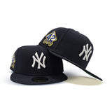 Navy Blue New York Yankees Jackie Robinson Signature Edition Green Bottom #42 "Breaking Barriers" Side Patch New Era 59Fifty Fitted