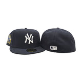 Navy Blue New York Yankees Jackie Robinson Signature Edition Green Bottom #42 "Breaking Barriers" Side Patch New Era 59Fifty Fitted