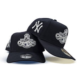 Navy Blue New York Yankees 2009 World Series Champions Curved Brim Gray Bottom Team Logo Side Patch New Era A-Frame 9Fifty Snapback