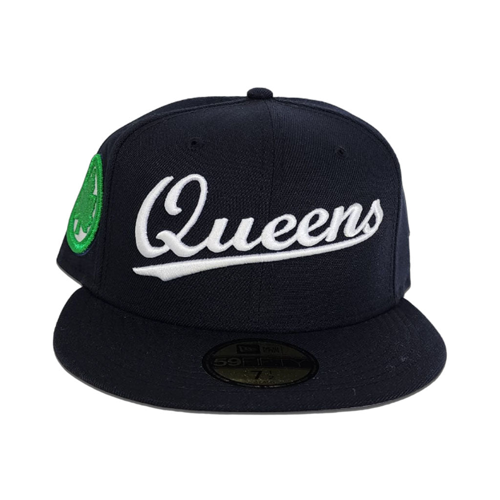 Navy Blue Queens Gray Bottom NYC Park Side Patch New Era 59Fifty Fitted