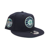 Navy Blue Seattle Mariners Teal Bottom 2023th All Star Game Side Patch New Era 9Fifty Snapback