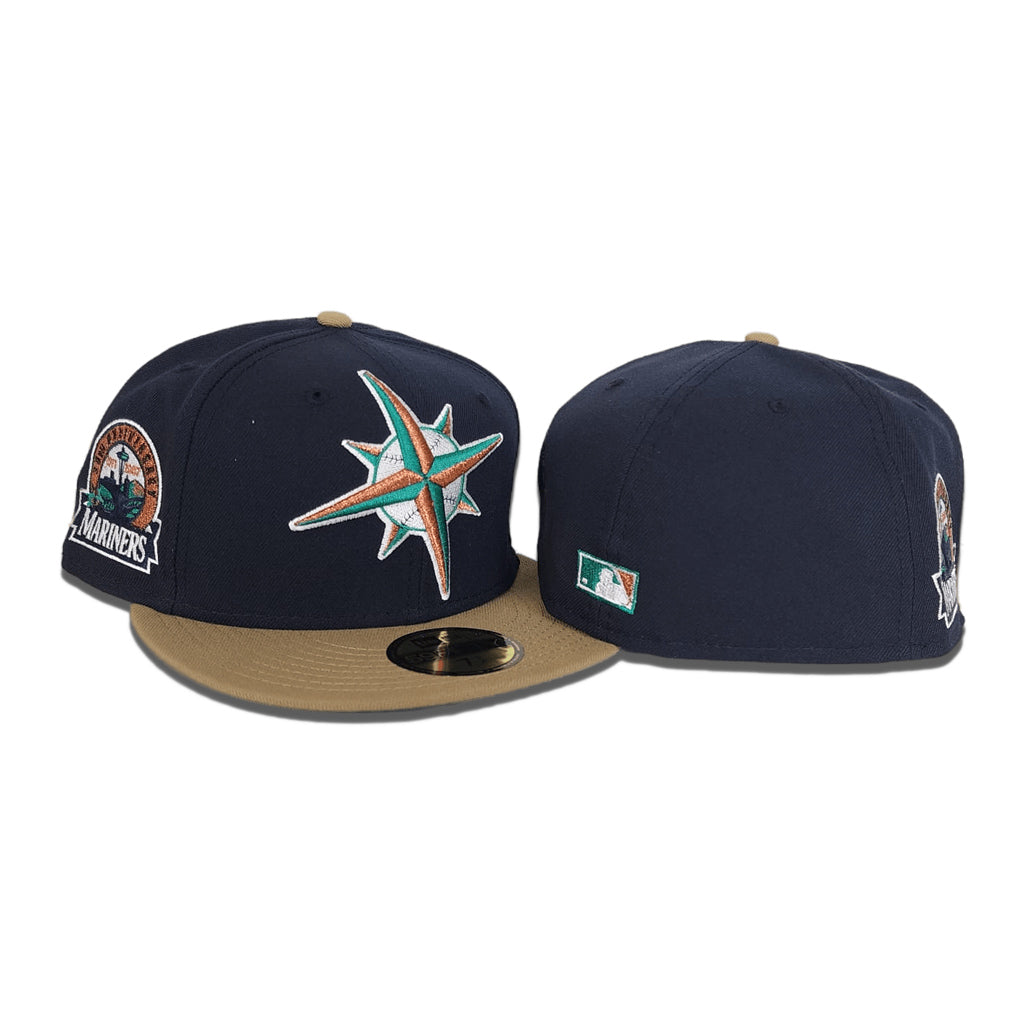 Seattle Mariners New Era Navy Custom Mint Side Patch 59FIFTY Fitted Hat, 8 / Navy