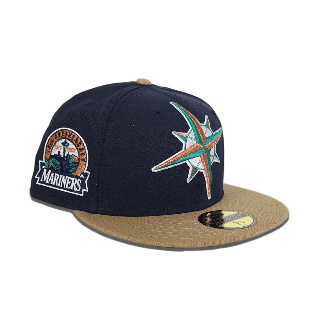 Seattle Mariners New Era All Dark Green/Pink Bottom With 30TH Anniversary  Patch On Side 59FIFTY Fitted Hat