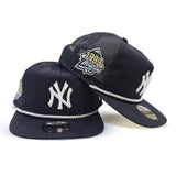 Navy Blue Trucker New York Yankees Green Bottom 1999 World Series Side Patch New Era Snapback