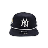 Navy Blue Trucker New York Yankees Green Bottom 1999 World Series Side Patch New Era Snapback