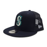 Navy Blue Trucker Seattle Mariners Gray Bottom New Era 9Fifty Snapback