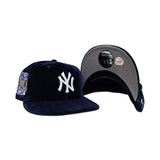 Navy Blue Velvet New York Yankees Red Bottom 2000 Subway Series Side Patch New Era 9Fifty Snapback