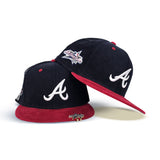 Navy Corduroy Atlanta Braves Red Corduroy Visor Gray Bottom 2025 All Star Game Side Patch New Era 59Fifty Fitted