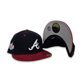 Navy Corduroy Atlanta Braves Red Corduroy Visor Gray Bottom 2025 All Star Game Side Patch New Era 59Fifty Fitted