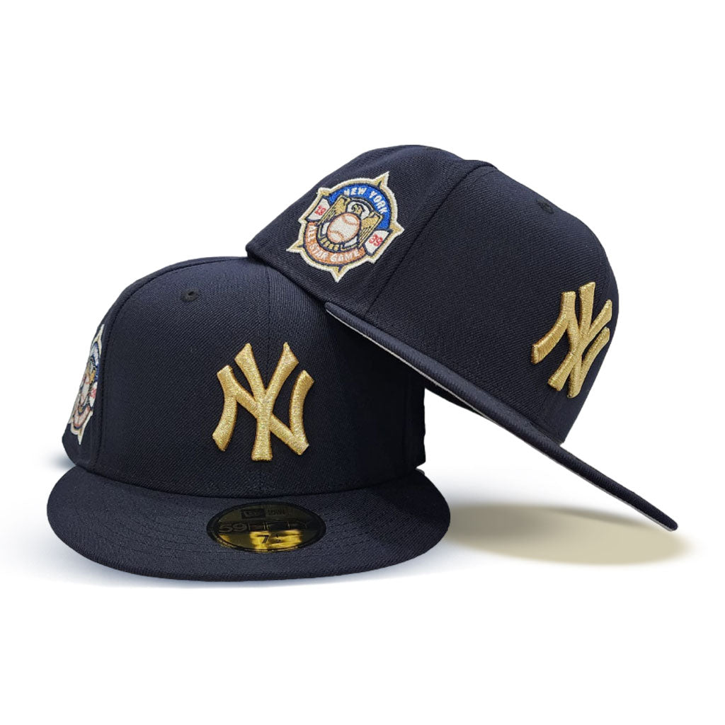 Navy Blue Gold New York Yankees logo Gray Bottom 1939 World Series Side Patch New Era 59Fifty Fitted