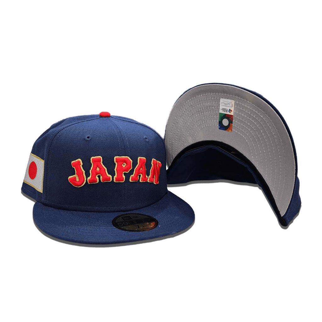 Navy Blue Japan Gray Bottom 2023 World Baseball Classic New Era 59Fift –  Exclusive Fitted Inc.
