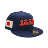 Navy Blue Japan Gray Bottom 2023 World Baseball Classic New Era 59Fifty Fitted