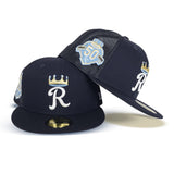 Navy Kansas City Royals Black Trucker Green Bottom 50th Anniversary Side Patch New Era 59Fifty Fitted