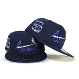 Navy Blue St. Louis Cardinals Gray Bottom Busch Stadium Side Patch New Era 59Fifty Fitted