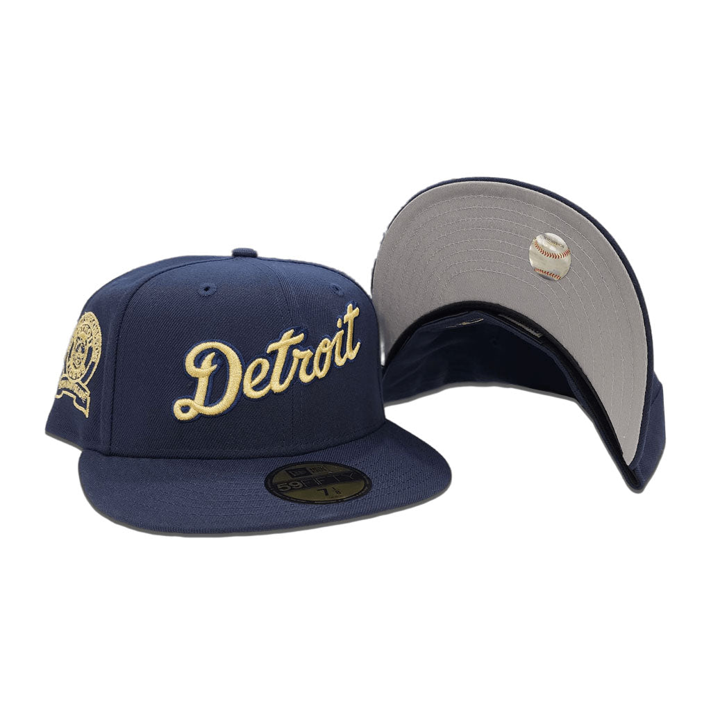 Detroit Tigers Hat Cap 7 1/8 New Era Exclusive Fitted MLB Patch