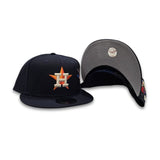 Navy Blue Houston Astros Gray Bottom City Art Side Patch New Era 9Fifty Snapback