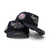 Navy Blue New York Yankees Butterfly Logo Curved Brim Gray Bottom 1949 World Series Side Patch New Era 9Forty Snapback